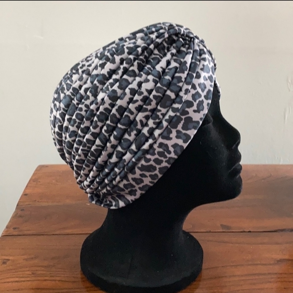 NWOT Leopard Print Turban - Picture 2 of 4